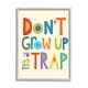 preview thumbnail 14 of 16, Don't Grow Up It's a Trap Framed Giclee Texturized Art 24 x 30 - Grey