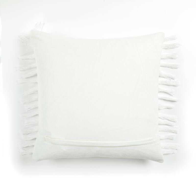 Lush Decor Linear Cotton Tassel Decorative Pillow Cover