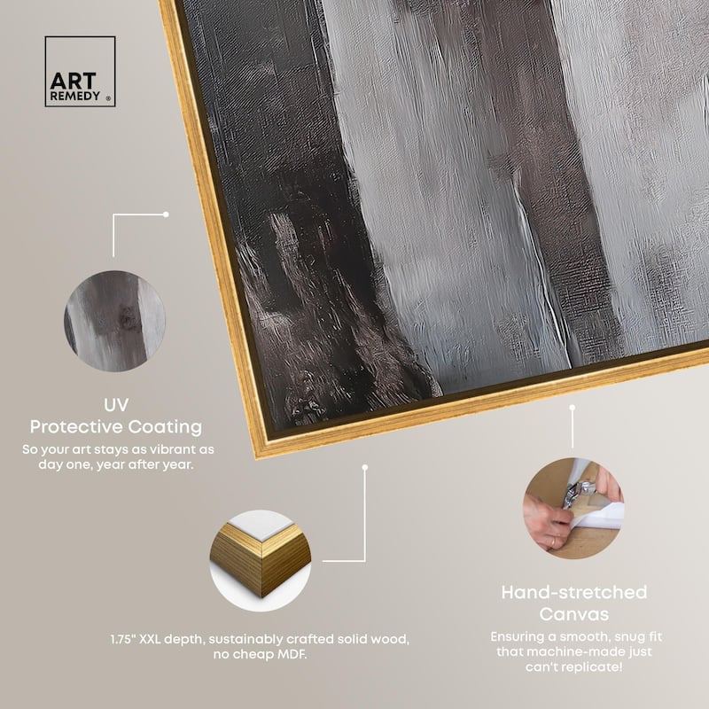 Monochrome Mood I Canvas Set of 2 by Art Remedy