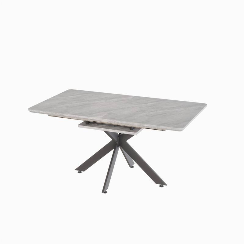 Extendable Dining Table Modern Mid-Century Kitchen Table