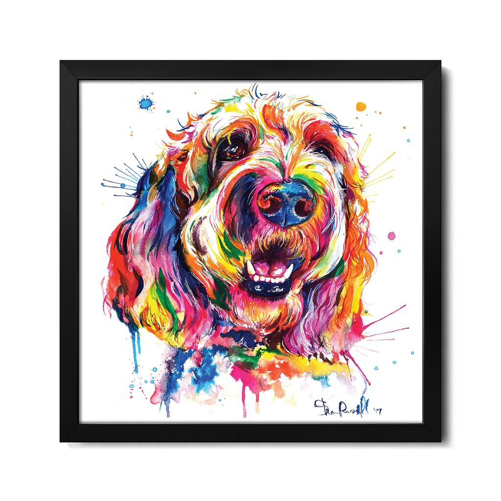 Goldendoodle Premium Framed Poster by Weekday Best