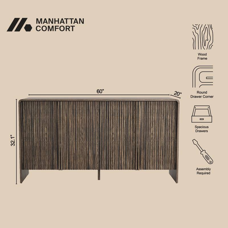 Novara 60 Inch Buffet Sideboard