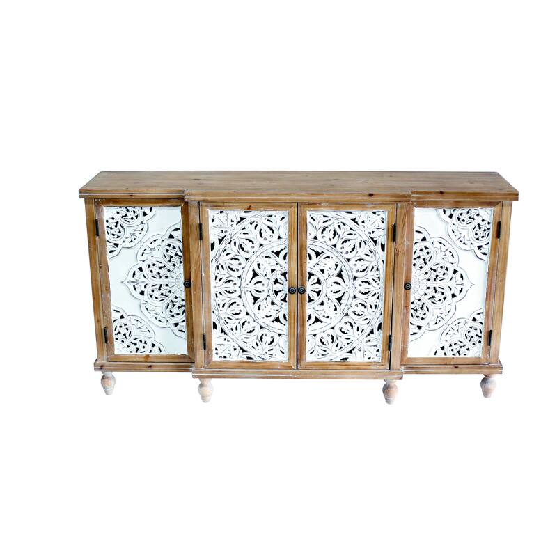 4 Doors Sideboard with Adjustable Shelves