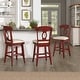 preview thumbnail 6 of 79, Eleanor Napoleon Back Wood Swivel Chair by iNSPIRE Q Classic