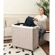 preview thumbnail 41 of 78, Laundry Hamper with Lid Rattan Basket with Removable Bags and Wheels