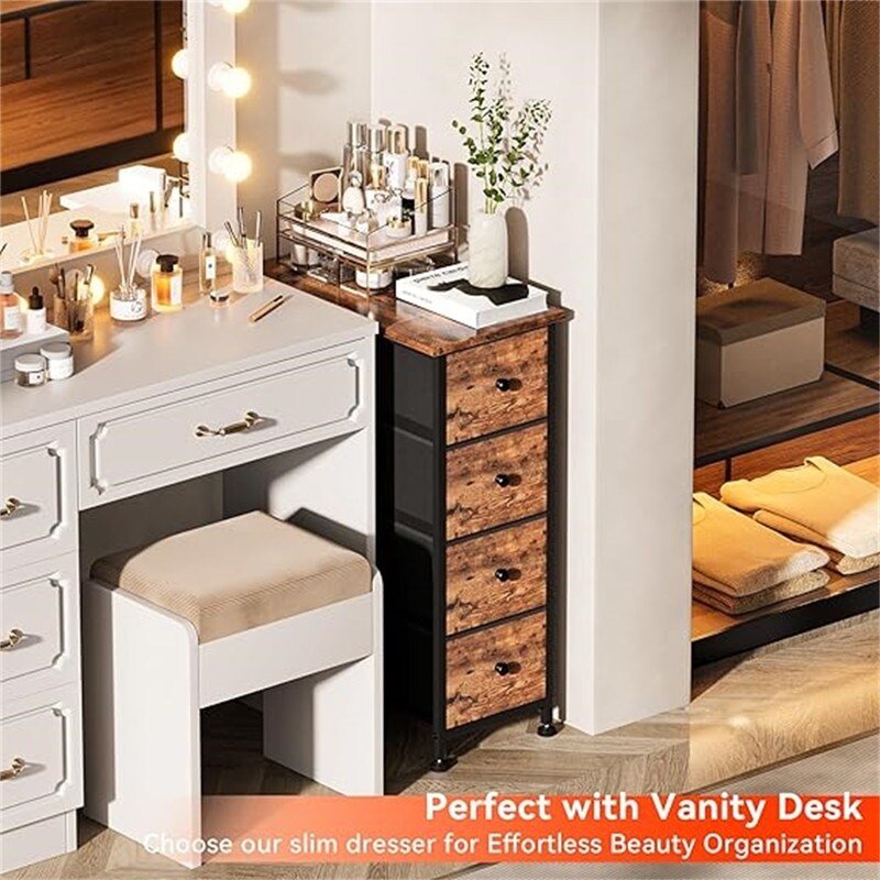 Narrow dresser hot sale tower