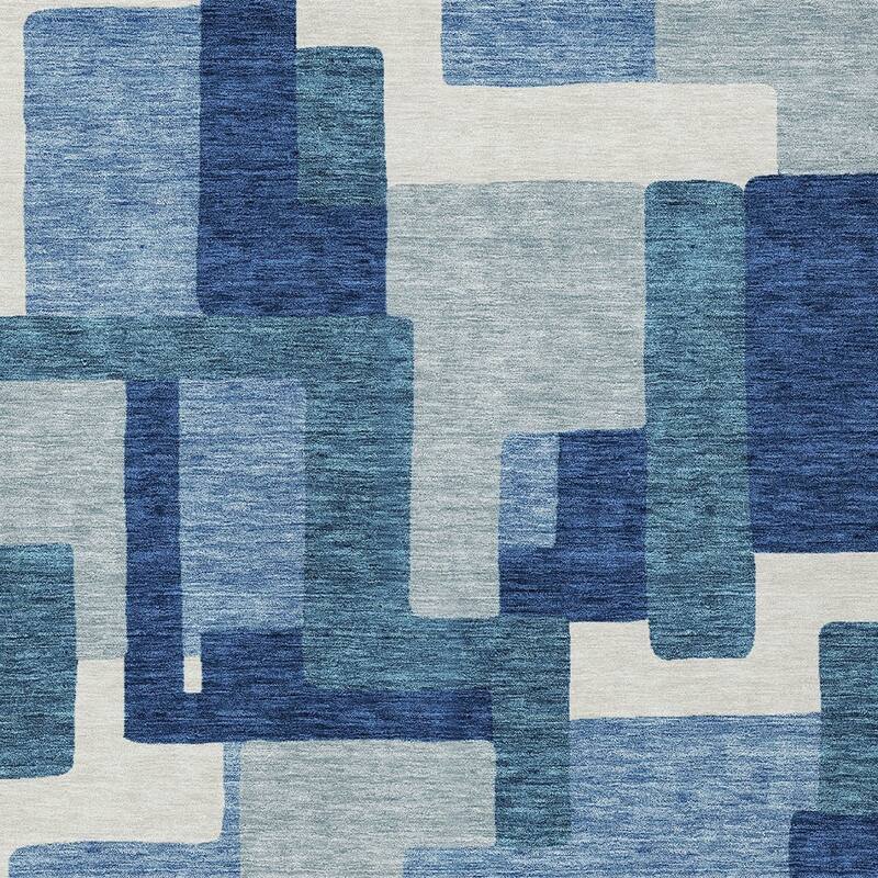 HomeRoots Abstract Transitional Rectangle Outdoor Rug