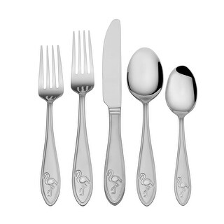 Towle Living Flamingo Flatware Set 20-Piece Stainless Steel