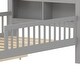 preview thumbnail 31 of 37, Twin Size Bed with Headboard Storage Rack, Two Under-Bed Drawers, Three-Side Guardrails for Safety and Security