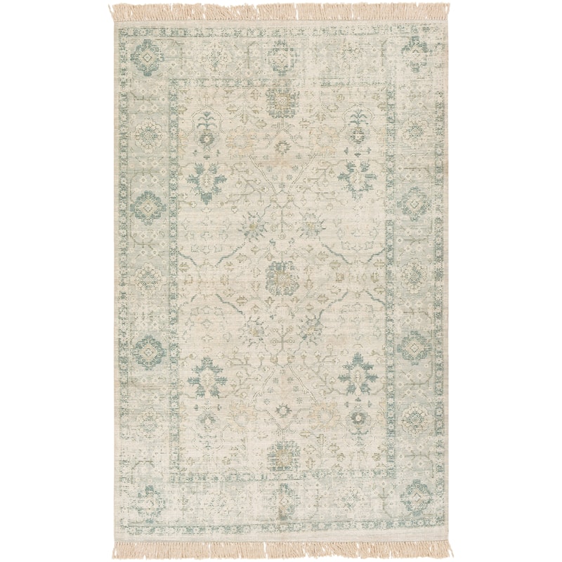 Livabliss Betsy Handmade Persian Floral Cotton Area Rug