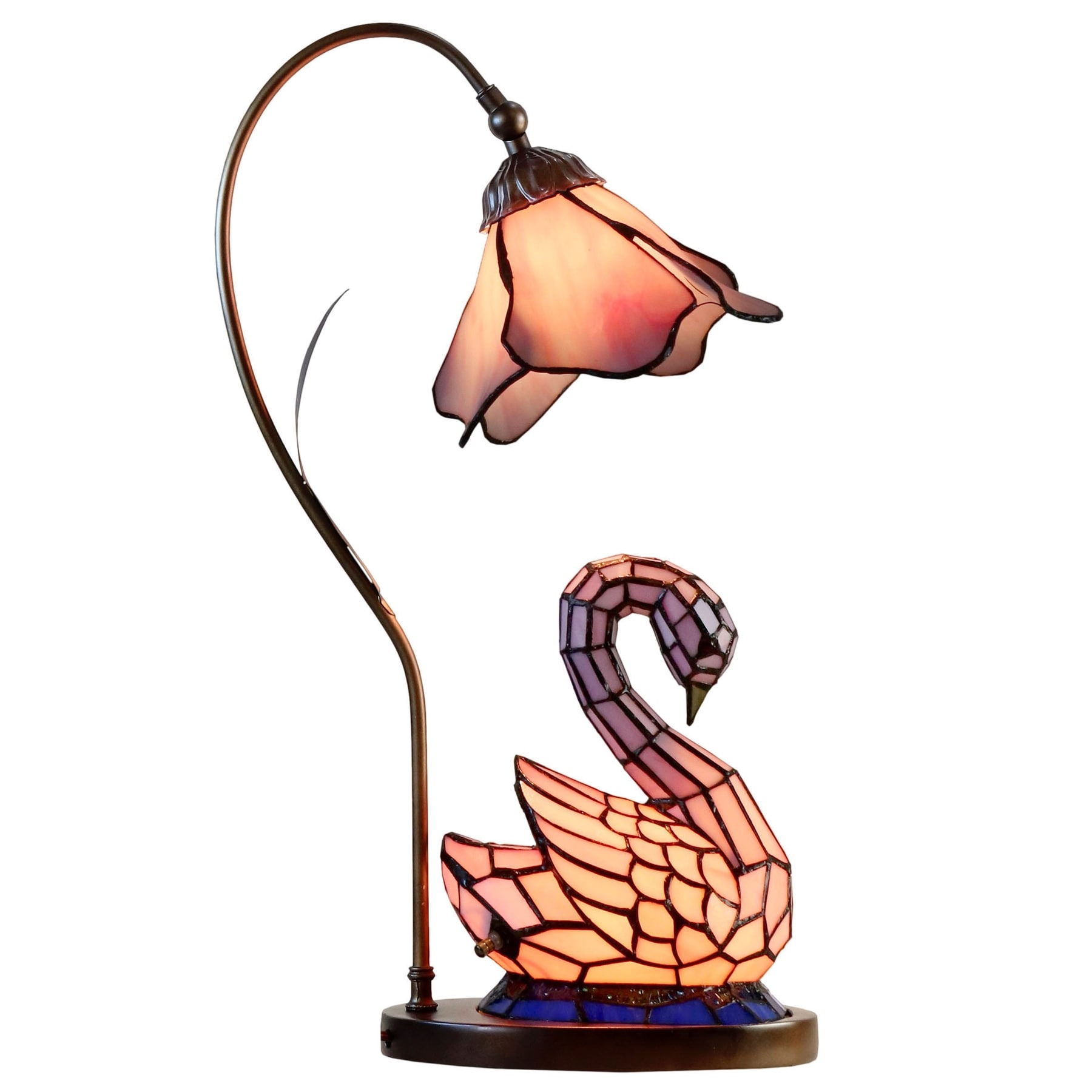Dale Tiffany Poelking Swan Accent Lamp