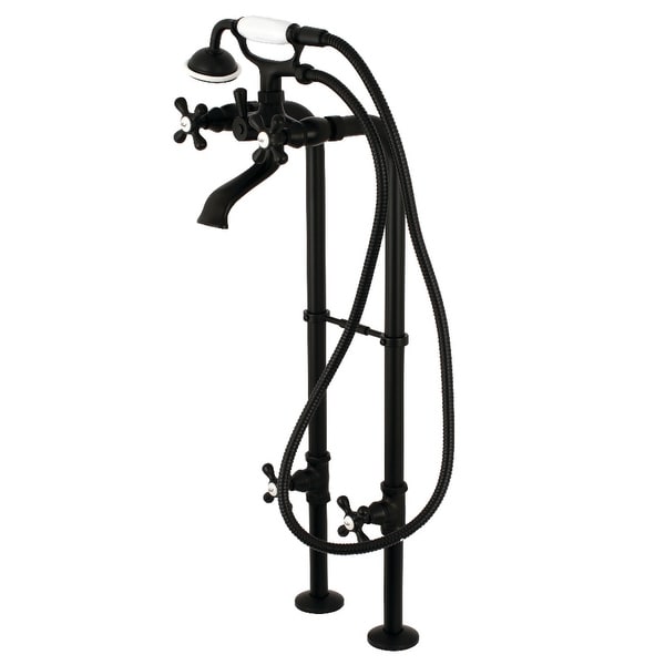 Traditional Freestanding Tub Faucet with Hand Shower and Supply Line. Opens flyout.