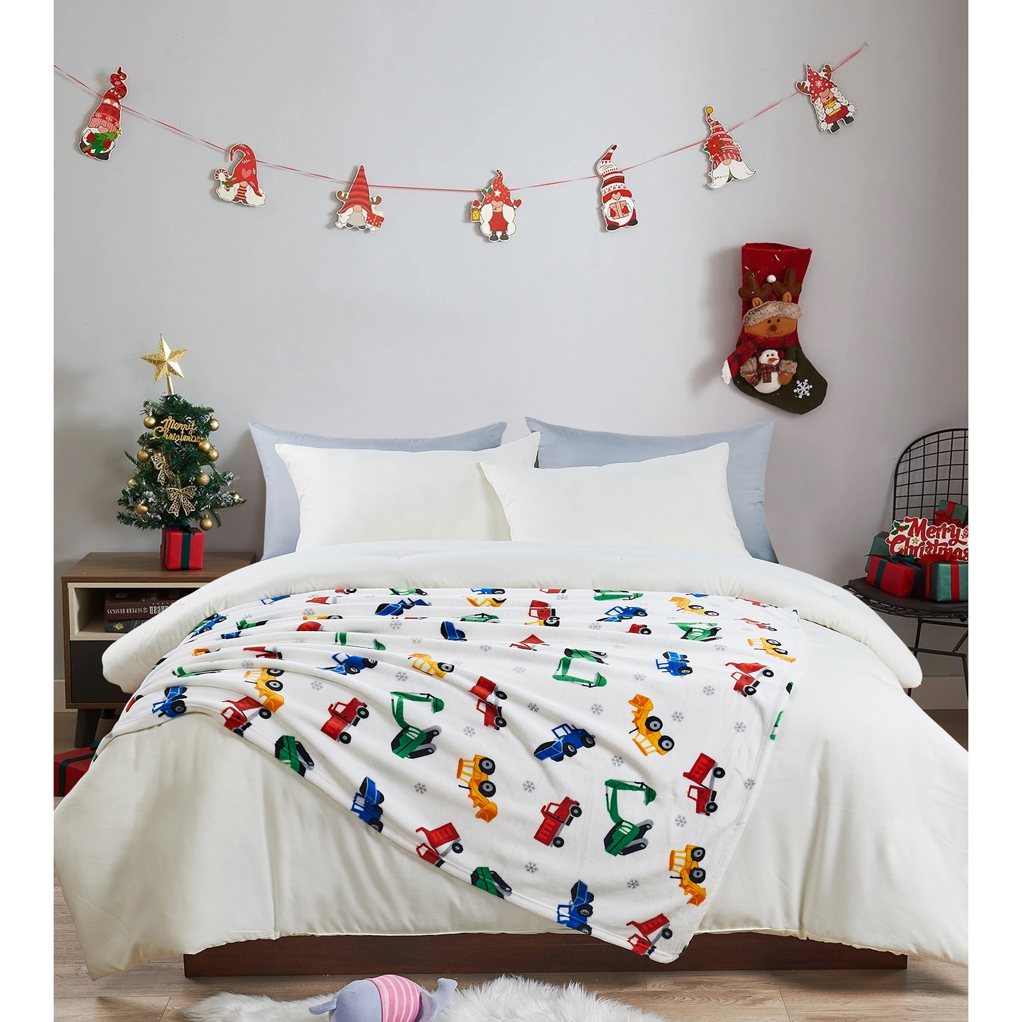 Christmas Flannel Fleece Throw Blanket 50