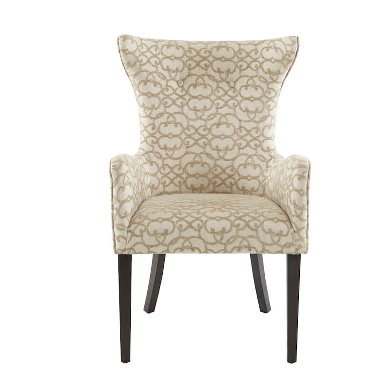 Madison Park Jenn Tan Arm Dining Chair (Set of 2) - 25"w x 26.5"d x 39.75"h(2)