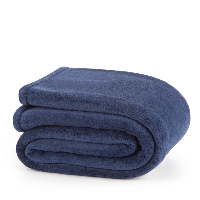 Martex Soft Plush Blanket - King - Navy
