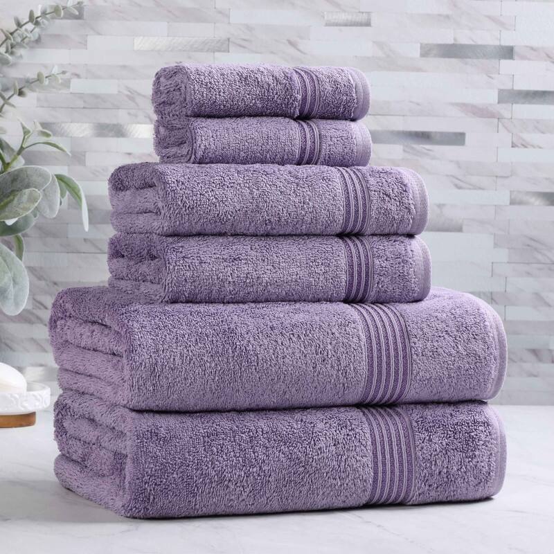 Superior Heritage Egyptian Cotton Absorbent 6-Piece Towel Set