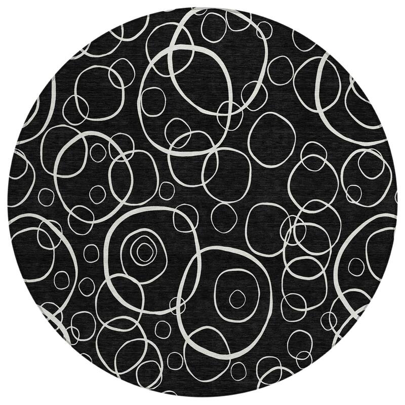 Machine Washable Indoor/ Outdoor Contemporary Nexus Chantille Rug