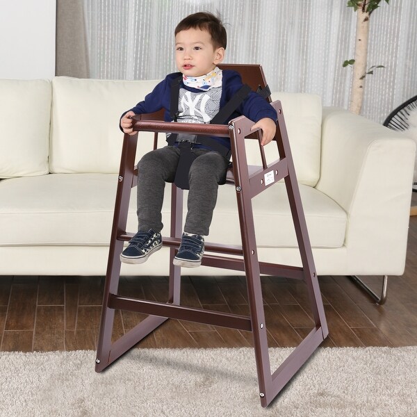 child wood high chair