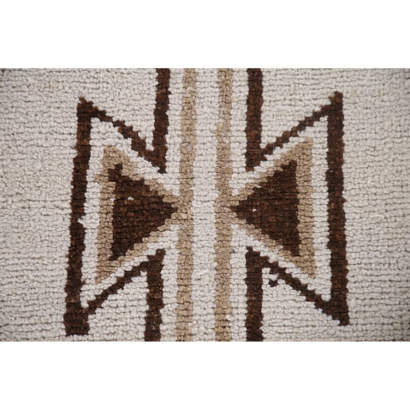 Natural Dye Anatolian Turkish Runner Rug Handmade Beige Wool Carpet - 2'11"x 12'2"