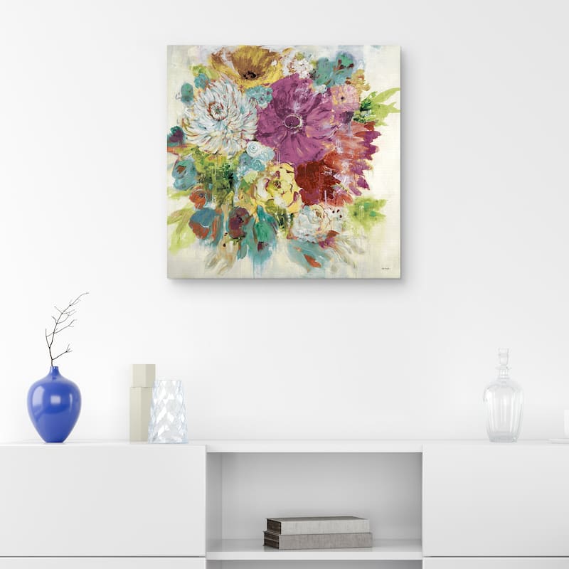 Jewel Tone Bouquet by Jill Martin Canvas Art Print