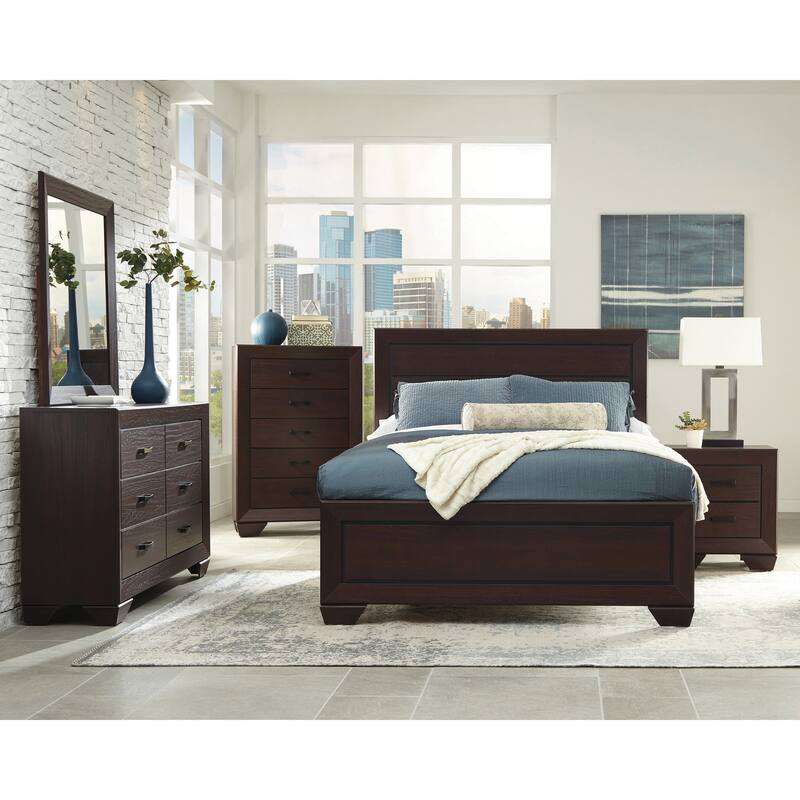 Ridgeview Dark Cocoa Platform Storage Bed