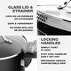 preview thumbnail 4 of 4, Gotham Steel Black Nonstick Ceramic 5 Qt Pasta Pot with Strain, Twist & Lock Handles