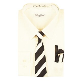 boys off white dress shirt