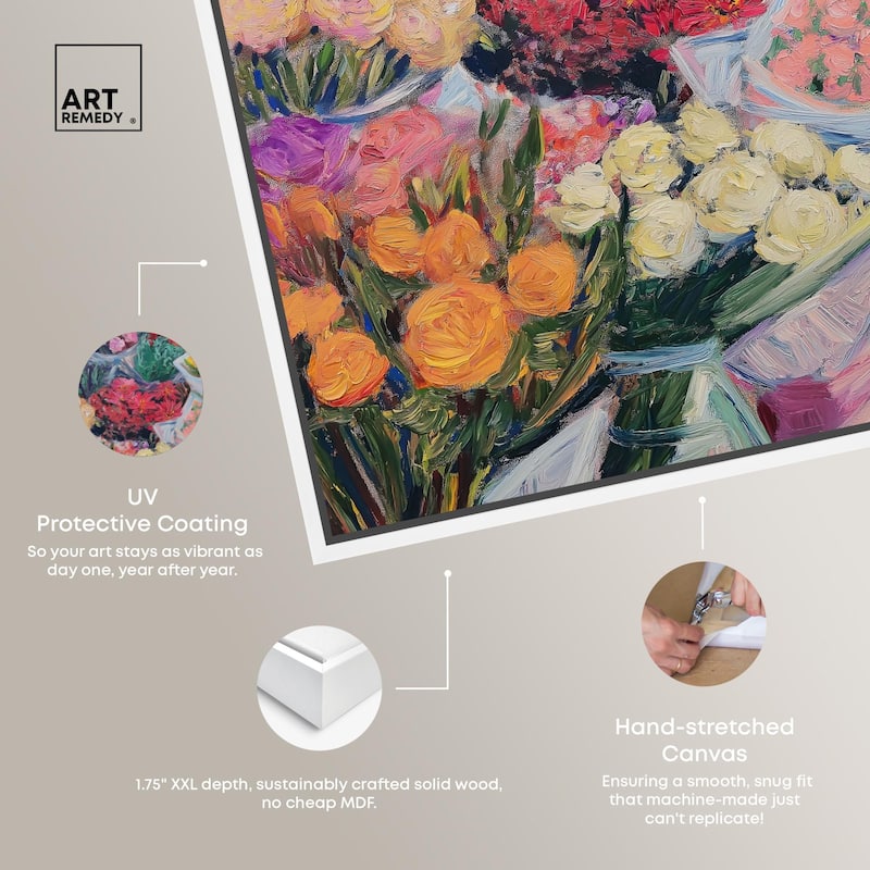 Market Blooms I Canvas by Art Remedy