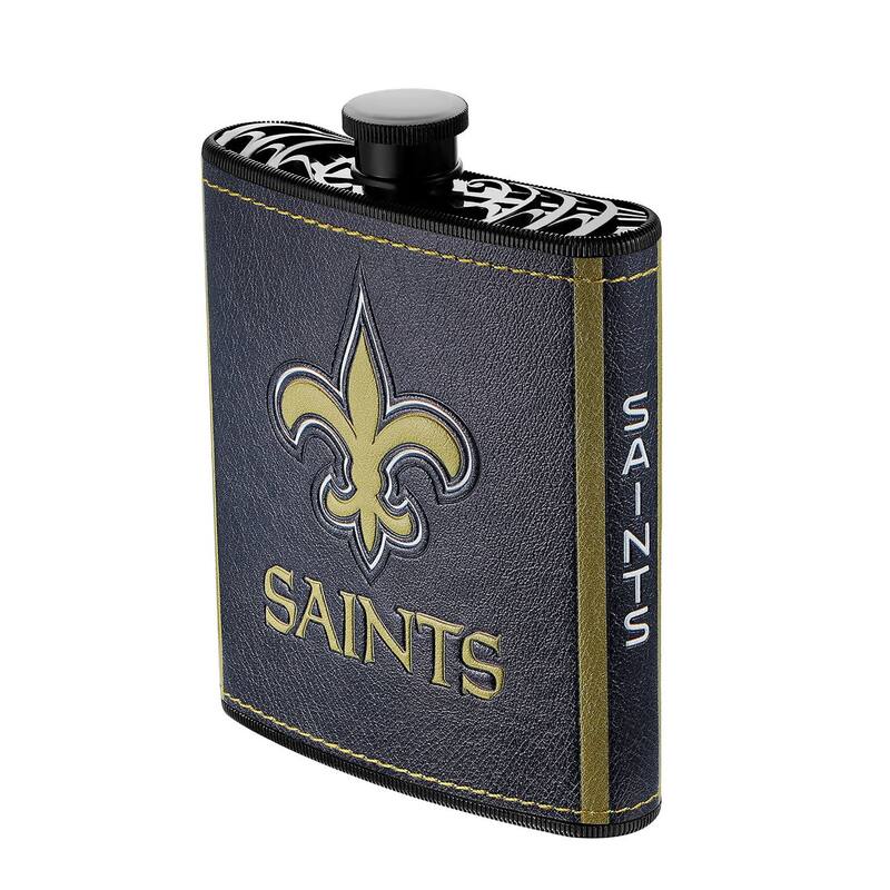 NFL 2pc Flask with Funnel, 7oz, New Orleans Saints