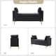 preview thumbnail 28 of 43, Angelus Modern 56''W Upholstered Flip Top Storage Bench withTwo Pillows and Arms by HULALA HOME