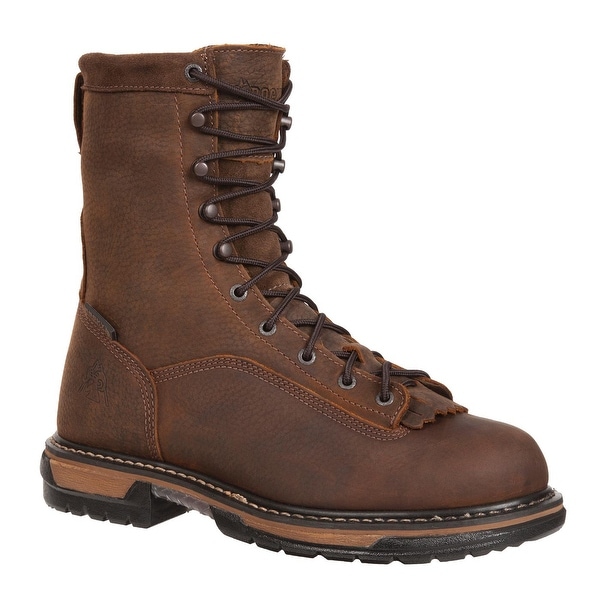 rocky waterproof steel toe work boot