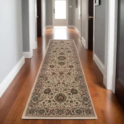 HomeRoots Oriental Traditional Runner Area Rug