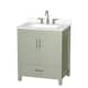 Option Light Green, Nickel Trim, White Quartz Top