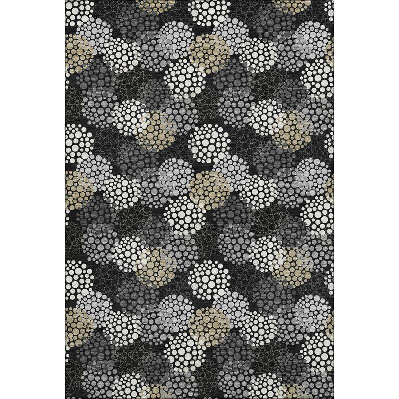 Premium Washable Super Soft Contemporary Clusters Mayfield Rug
