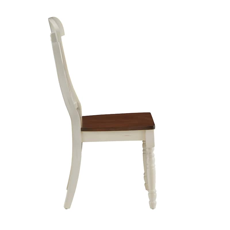 Mackenzie Country Style Two-tone Dining Chairs (Set of 2) by iNSPIRE Q Classic