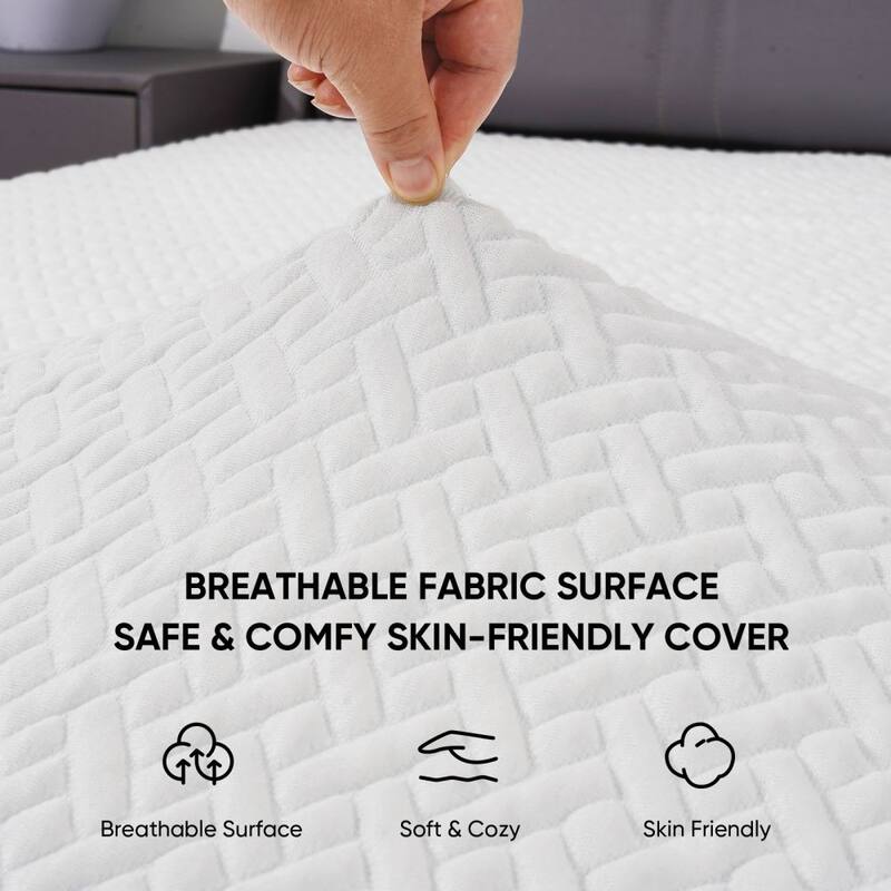 3 Inch White Memory Foam Mattress