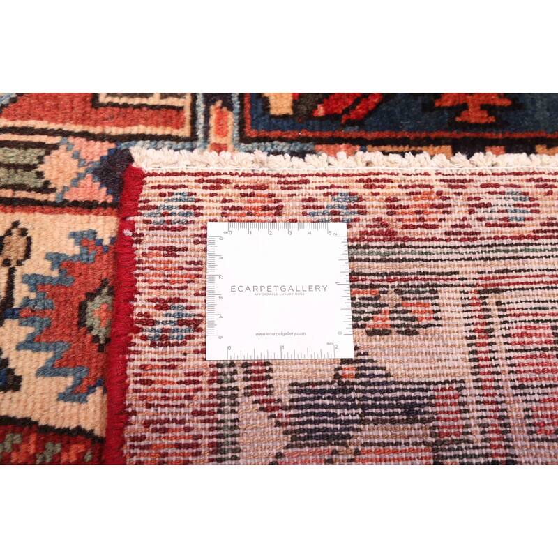 ECARPETGALLERY Hand-knotted Kayseri Vintage Red Wool Rug - 6'11 x 9'8