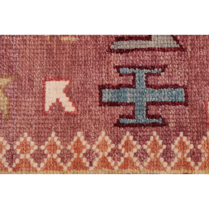 ECARPETGALLERY Hand-knotted Jules Serapi Dark Violet Wool Rug - 7'11 x 9'9