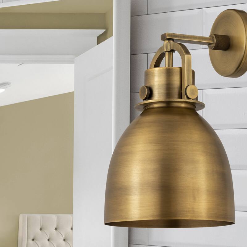 Innovations Lighting Newton Metal Bell - 1 Light 8" Wall-Mounted Sconce