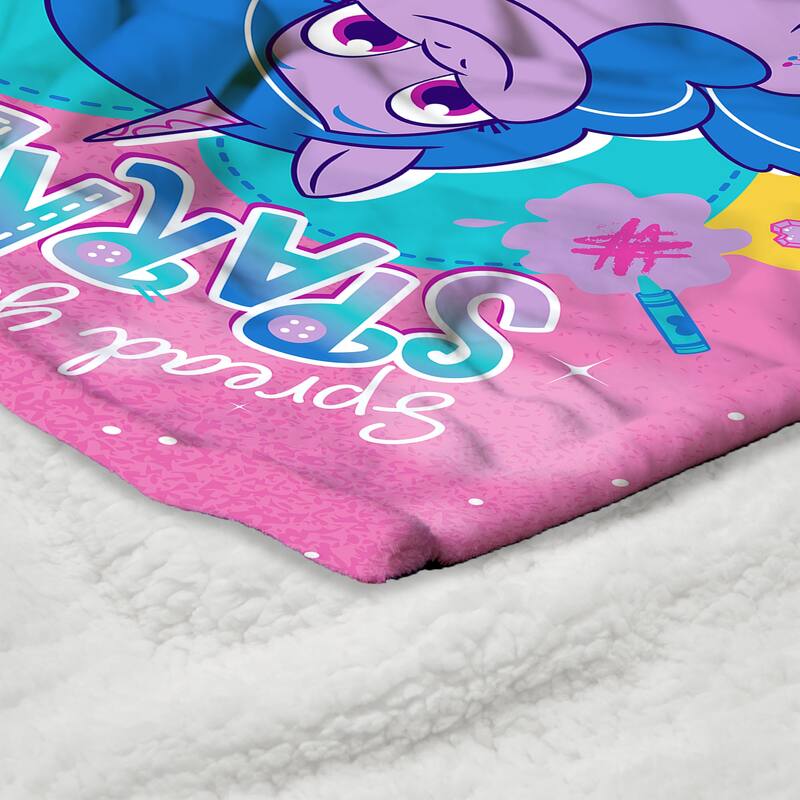 Hasbro My Little Pony Silk Touch Sherpa Throw Blanket