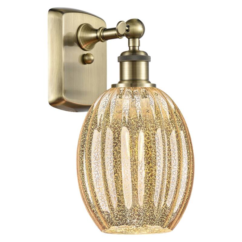 Innovations Lighting 516-1W-12-7 Preston Sconce Preston 12" Tall Wall - Antique Brass / Mercury