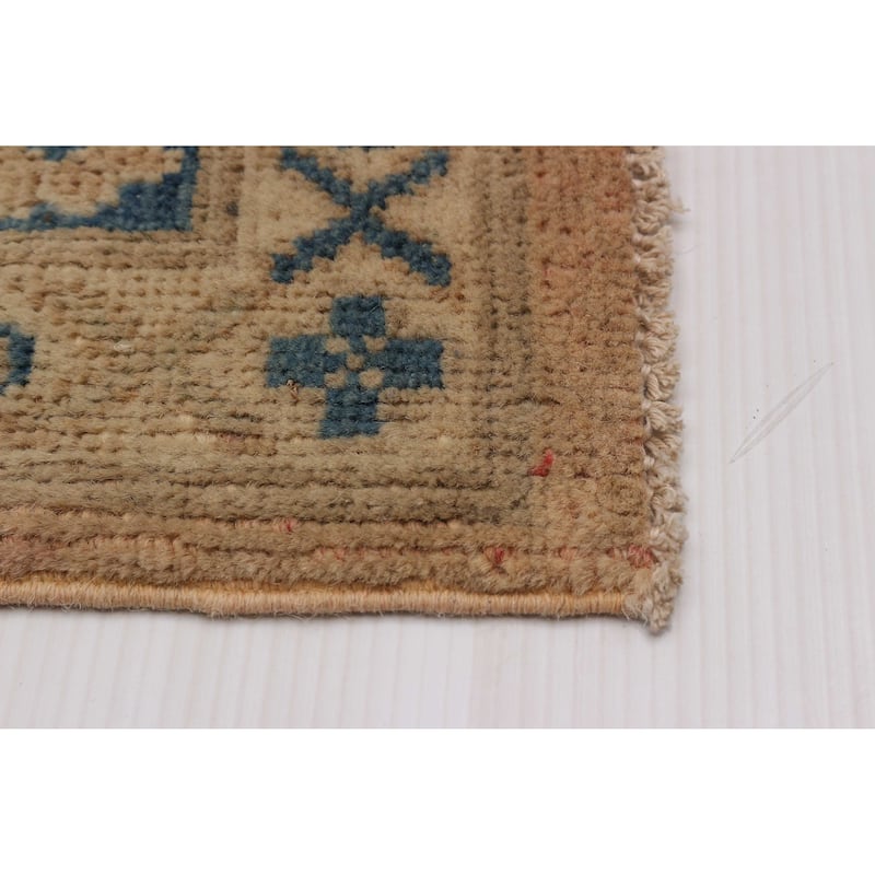 ECARPETGALLERY Hand-knotted Finest Ghazni Tan Wool Rug - 8'10 x 12'1