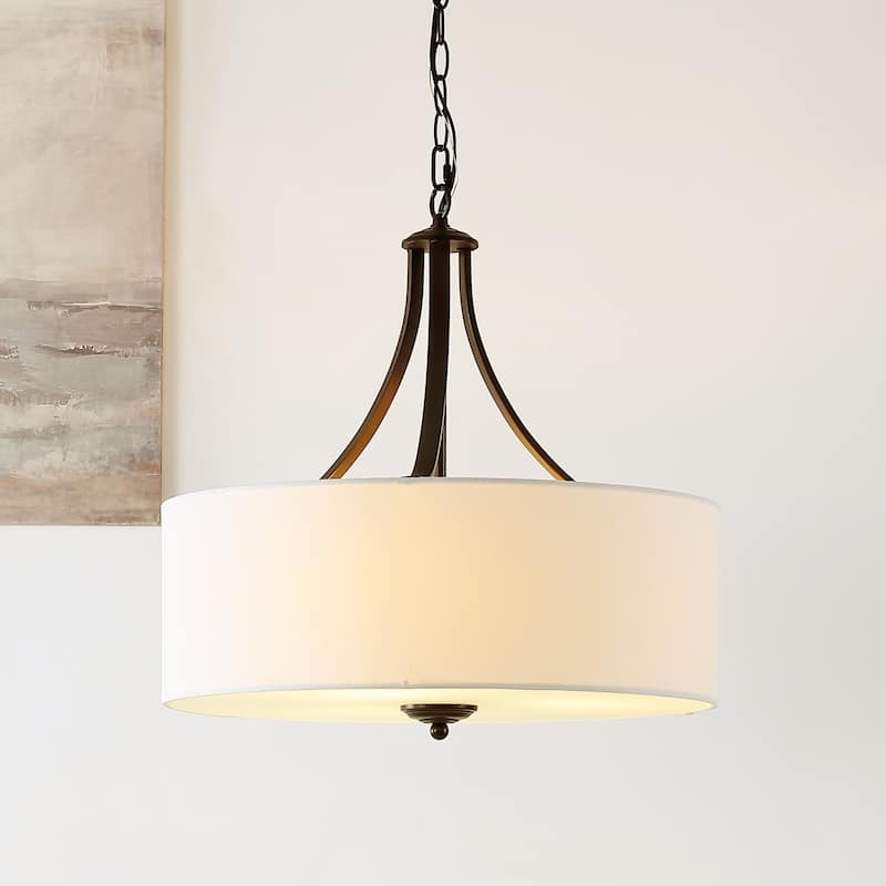 SAFAVIEH Lighting Zaida Chandelier - 20" W x 20" D x 22" H - Oil Rubbed Bronze