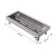 preview thumbnail 17 of 15, Stainless Steel Rectangular Built-in Fire Pit Pan