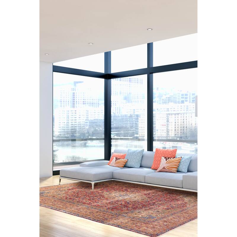 ECARPETGALLERY Hand-knotted Antalya Vintage Red Wool Rug - 9'2 x 12'2