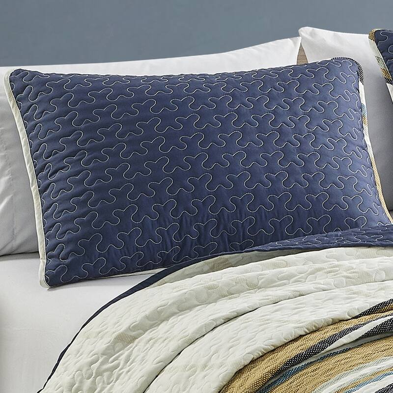 Shatex Madras 3 piece Bedding Comforter Set All-season Reversible Bed in a Bag