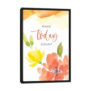 iCanvas "Make Today Count" by Stephanie Ryan Framed - Bed Bath & Beyond ...
