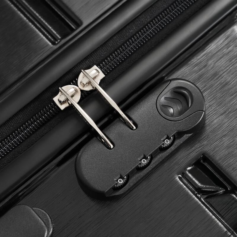 3-Piece, 20, 24, 28-Inch Modern Hard-Shell Luggage with Spinner Wheels and Telescopic Handle, for Boarding Travel