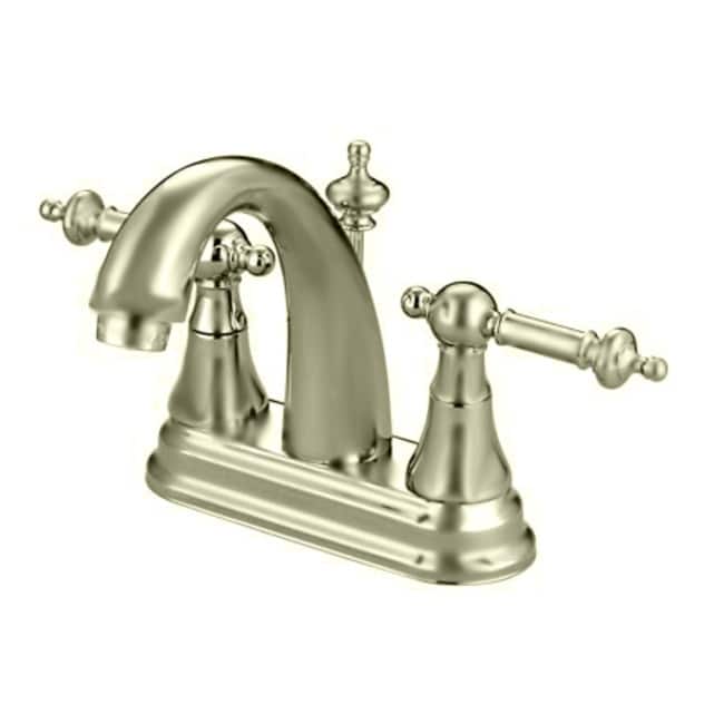 Kingston Brass Templeton Centerset Bathroom Faucet with Brass Pop-Up