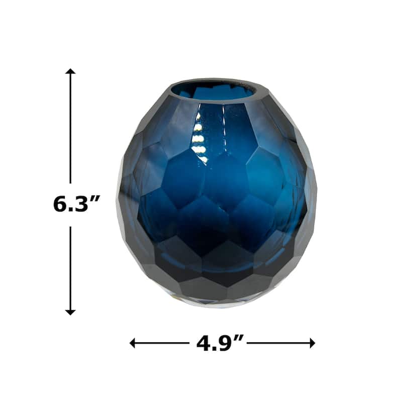 6" High Premium Contemporary Glass Bud Vase for Flowers